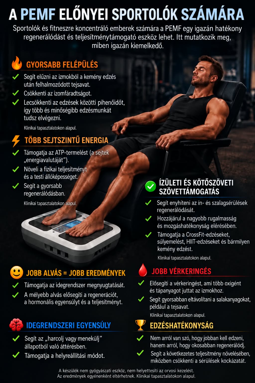 A PEMF előnyei sportolók számára